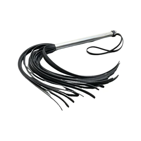 Плеть черная Crazy Handmade с металической ручкой