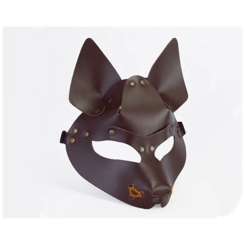 Маска БДСМ, Wolf коричневый, 3416-8