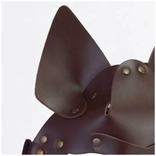 Маска БДСМ, Wolf коричневый, 3416-8
