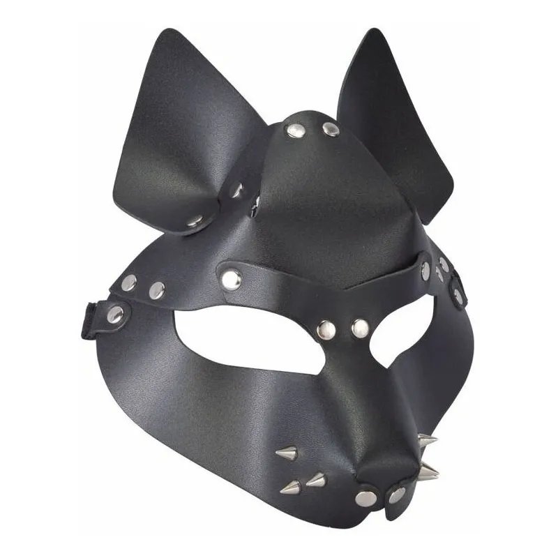 Маска БДСМ, Wolf с шипами, 3416-1