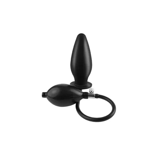 Анальная пробка расширитель INFLATABLE SILICONE PLUG черная