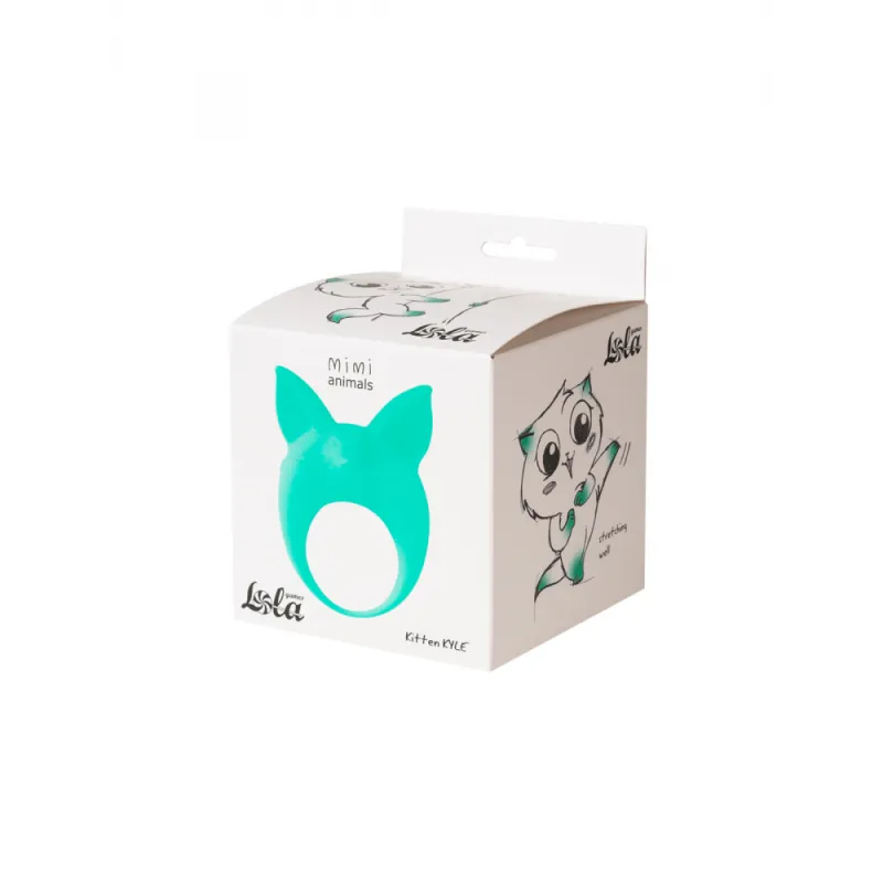 ЭРЕКЦИОННОЕ КОЛЬЦО MIMI ANIMALS KITTEN KYLE GREEN
