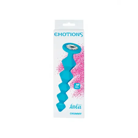 АНАЛЬНАЯ ЦЕПОЧКА С КРИСТАЛЛОМ EMOTIONS CHUMMY TURQUOISE