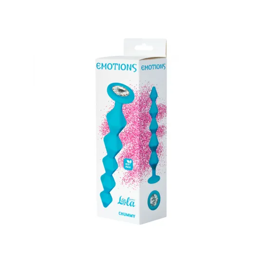 АНАЛЬНАЯ ЦЕПОЧКА С КРИСТАЛЛОМ EMOTIONS CHUMMY TURQUOISE
