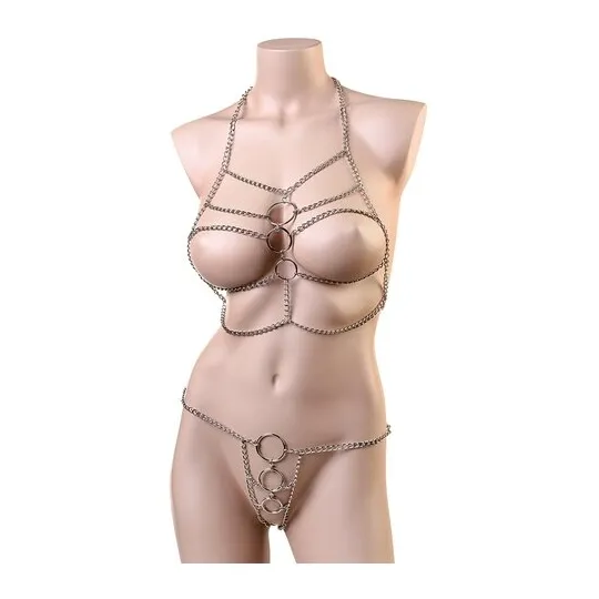 БИКИНИ ИЗ ЦЕПОЧЕК TOYFA THEATRE, OS, ЧЕРНЫЙ 704020