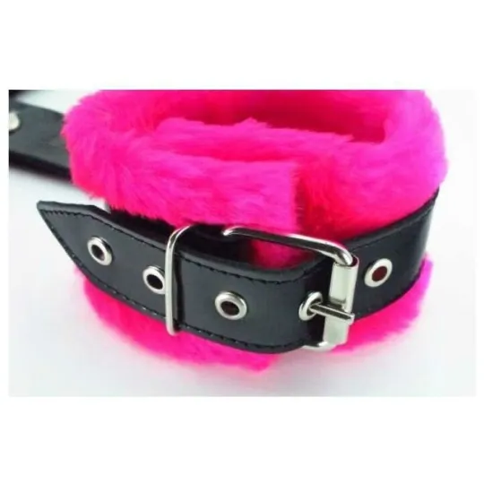 НАБОР ФИКСАТОРОВ КРАБ С РОЗОВЫМ МЕХОМ BDSM LIGHT