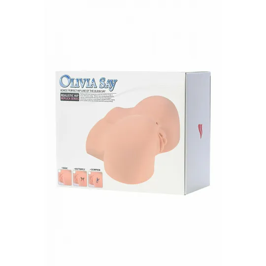 Olivia say, мастурбатор с вибрацией полуторс вагина и анус