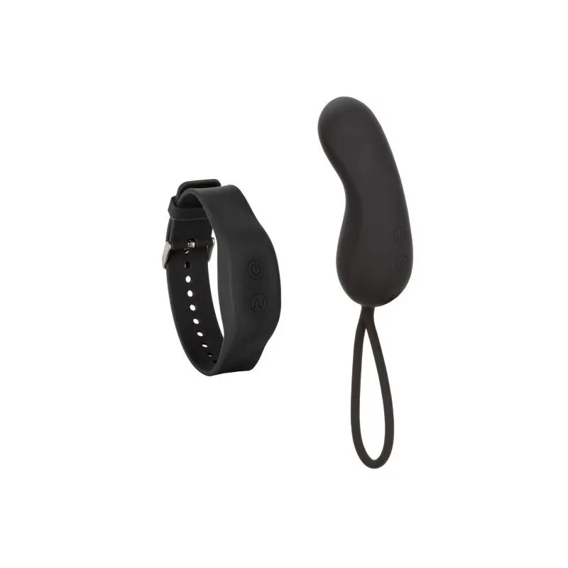 Компактный вибромассажер с управлением при помощи браслета Wristband Remote Curve