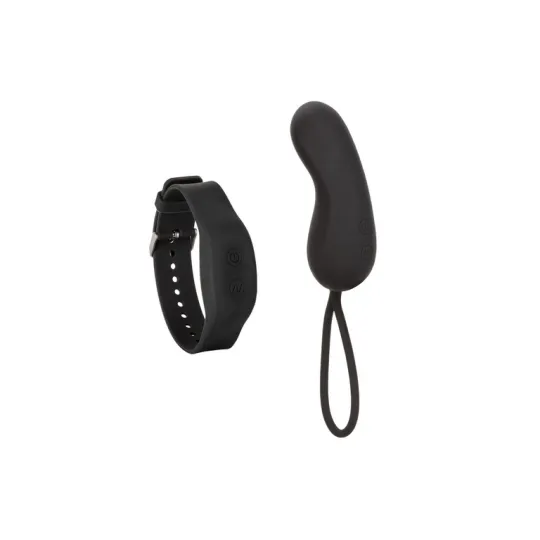 Компактный вибромассажер с управлением при помощи браслета Wristband Remote Curve