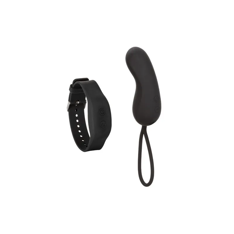 Компактный вибромассажер с управлением при помощи браслета Wristband Remote Curve