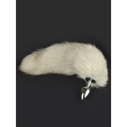 Анальная пробка с серым хвостом 8044