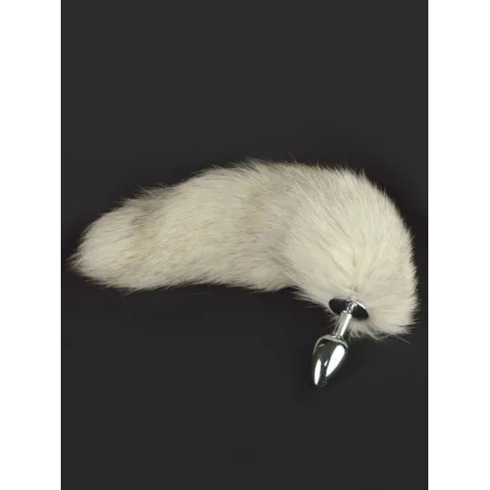 Анальная пробка с серым хвостом 8044