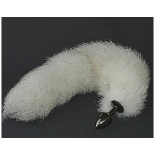 Анальная пробка с серым хвостом 8044