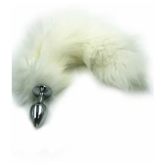 Анальная пробка с серым хвостом 8044