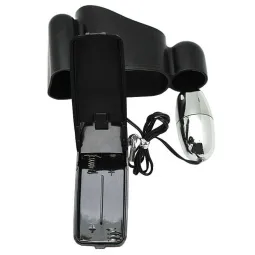 Мини-вибратор на эластичном держателе для мужских помп