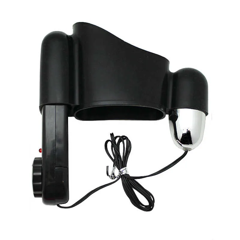 Мини-вибратор на эластичном держателе для мужских помп