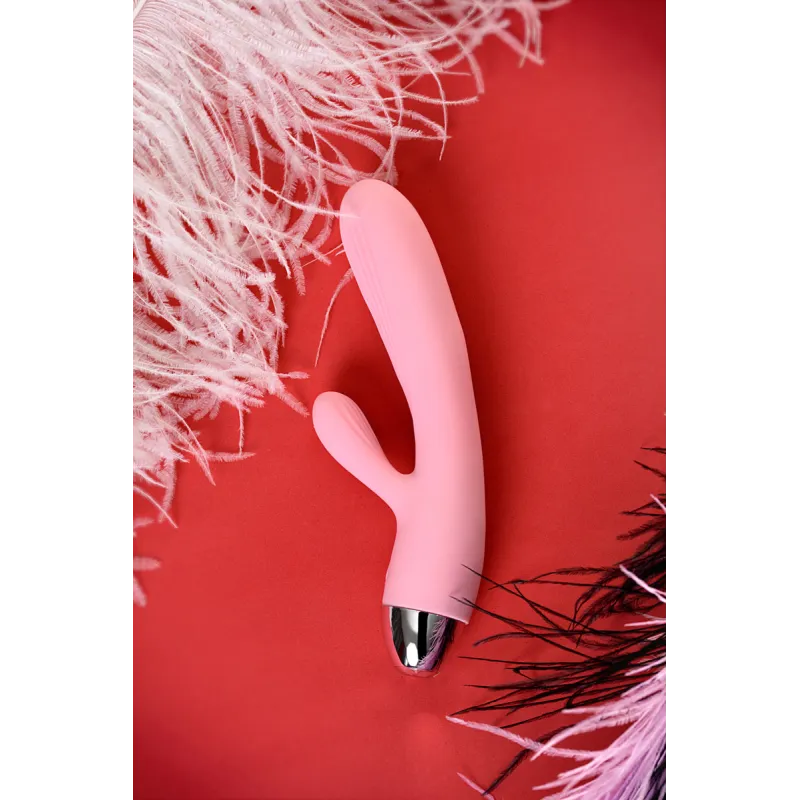 ПУЛЬСАТОР И ВИБРАТОР С ФУНКЦИЕЙ ПОДОГРЕВА JOS MILLY, СИЛИКОН, РОЗОВЫЙ, 20 СМ