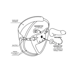 Пояс Hard brutal BDSM-ЦЕЗАРЬ