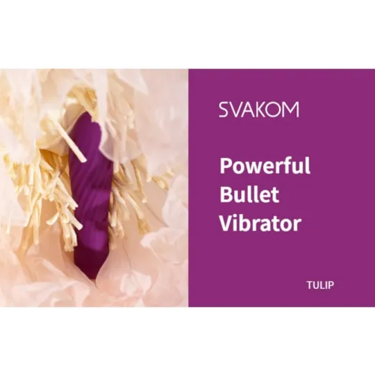 Tulip минивибропуля для стимуляции эрогенный зон, фиолетовая