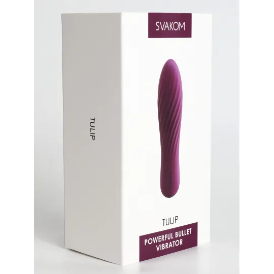 Tulip минивибропуля для стимуляции эрогенный зон, фиолетовая