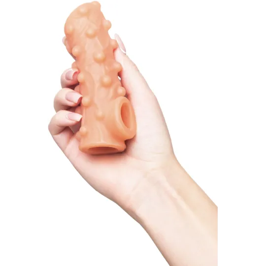 НАСАДКА KOKOS РЕАЛИСТИЧНАЯ С ДОПОЛНИТЕЛЬНОЙ СТИМУЛЯЦИЕЙ, TPE, 005, 13.8 СМ