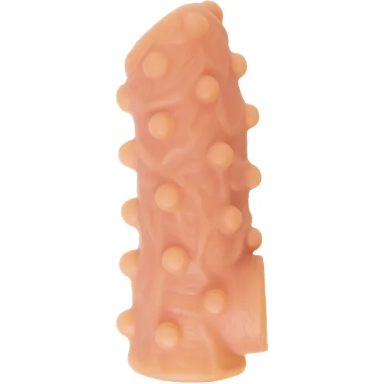 НАСАДКА KOKOS РЕАЛИСТИЧНАЯ С ДОПОЛНИТЕЛЬНОЙ СТИМУЛЯЦИЕЙ, TPE, 005, 13.8 СМ