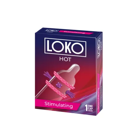 Стимулирующая насадка LOKO HOT (52+/-2мм, 190+/-5мм)