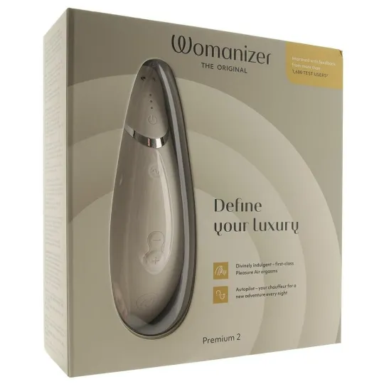 Бесконтактный клиторальный стимулятор Womanizer Premium 2 серый