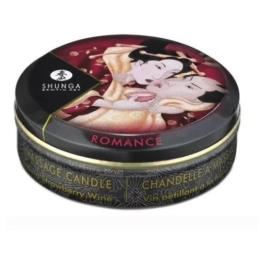 Массажное масло в виде свечи 30мл. Клубничное вино