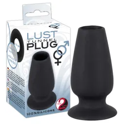 Анальная пробка полая Lust Tunnel Plug с тоннелем