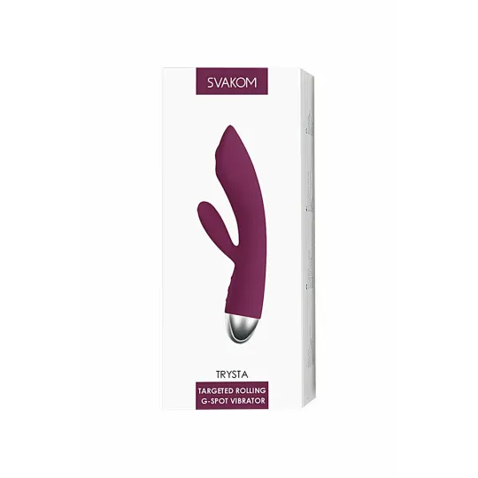 Trysta Фиолетовый Вибростимулятор со встроенным аккумулятором