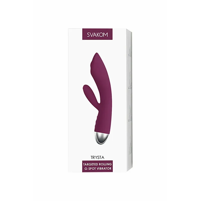 Trysta Фиолетовый Вибростимулятор со встроенным аккумулятором