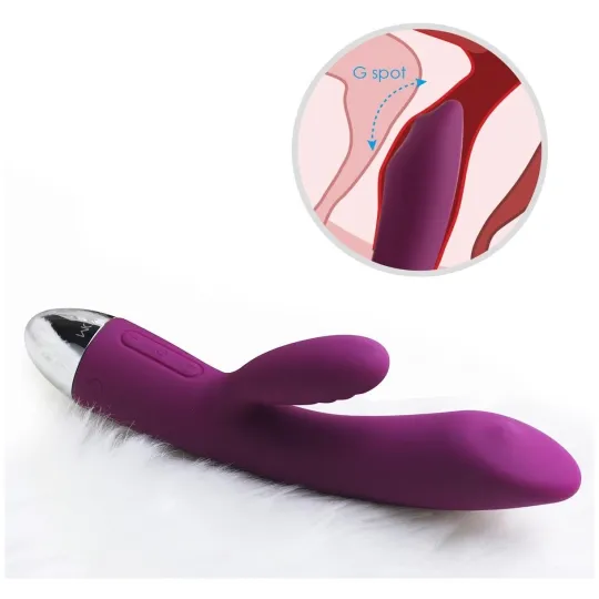 Trysta Фиолетовый Вибростимулятор со встроенным аккумулятором