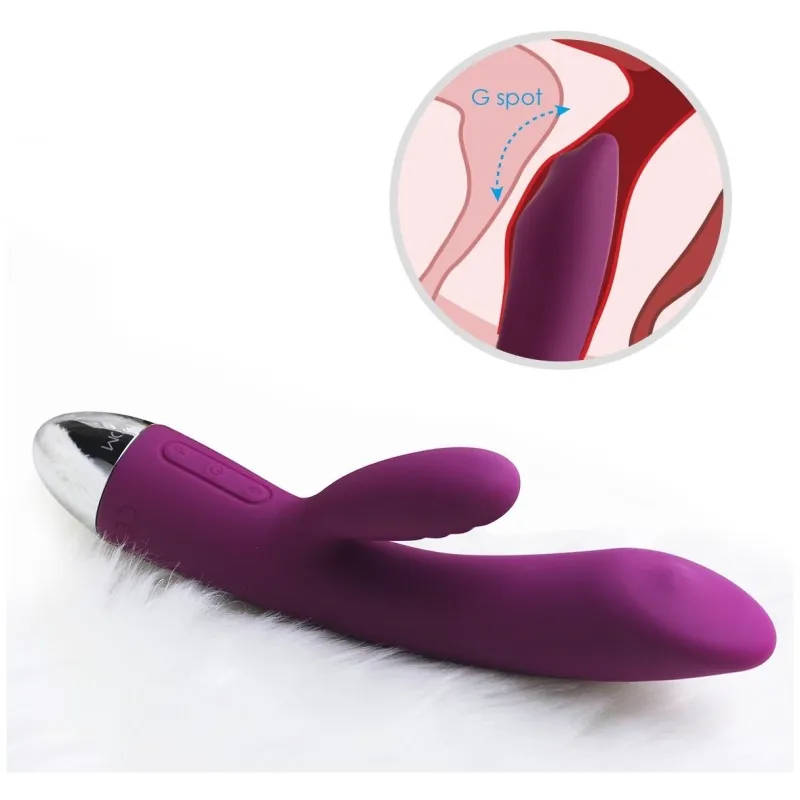 Trysta Фиолетовый Вибростимулятор со встроенным аккумулятором