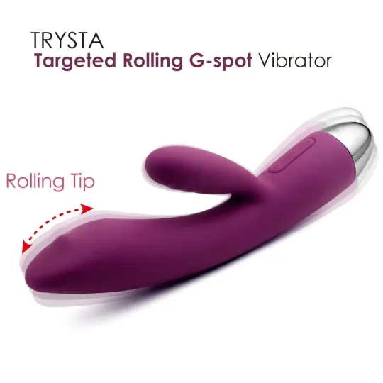Trysta Фиолетовый Вибростимулятор со встроенным аккумулятором