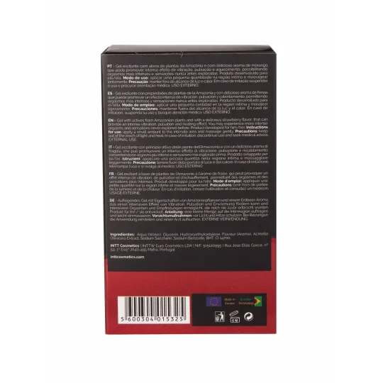 Жидкий интимный гель с эффектом вибрации Strawberry, 15мл