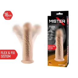 Фаллоимитатор гибкий Mister-X KEN, L-16 см, d-4 см