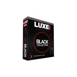 Черные презервативы LUXE Royal Black Collection - 3 шт.