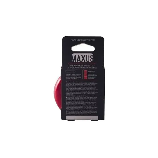 Ультратонкие презервативы в металлическом боксе MAXUS Sensitive - 3 шт.