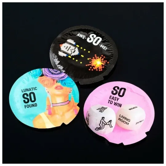 Презервативы с точками и рёбрами в металлическом боксе MAXUS Special - 3 шт