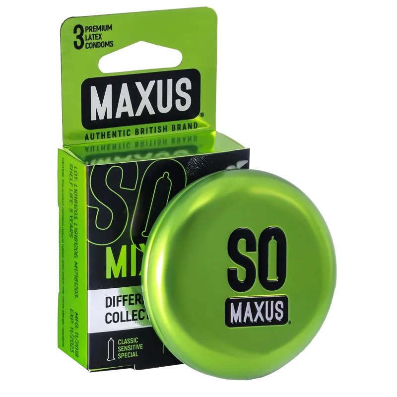 Презервативы Maxus Mixed, 3 шт.