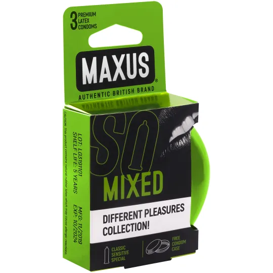 Презервативы Maxus Mixed, 3 шт.