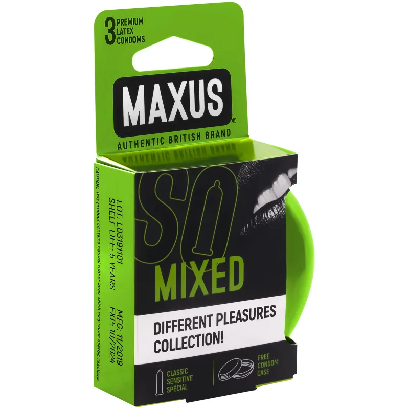 Презервативы Maxus Mixed, 3 шт.