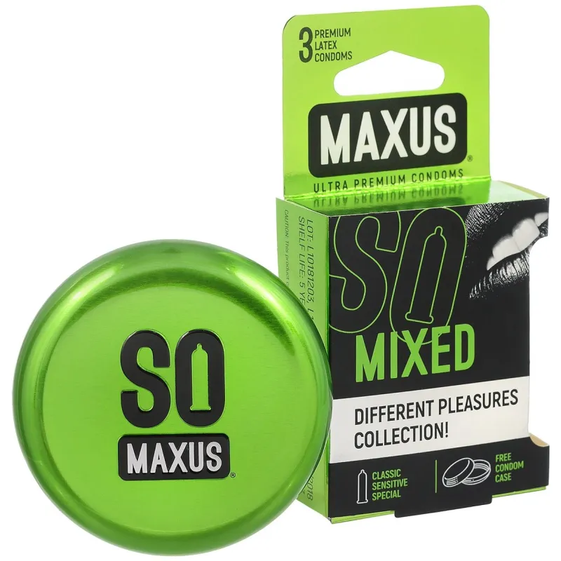 Презервативы Maxus Mixed, 3 шт.