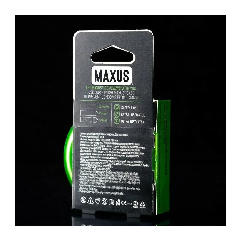 Презервативы Maxus Mixed, 3 шт.