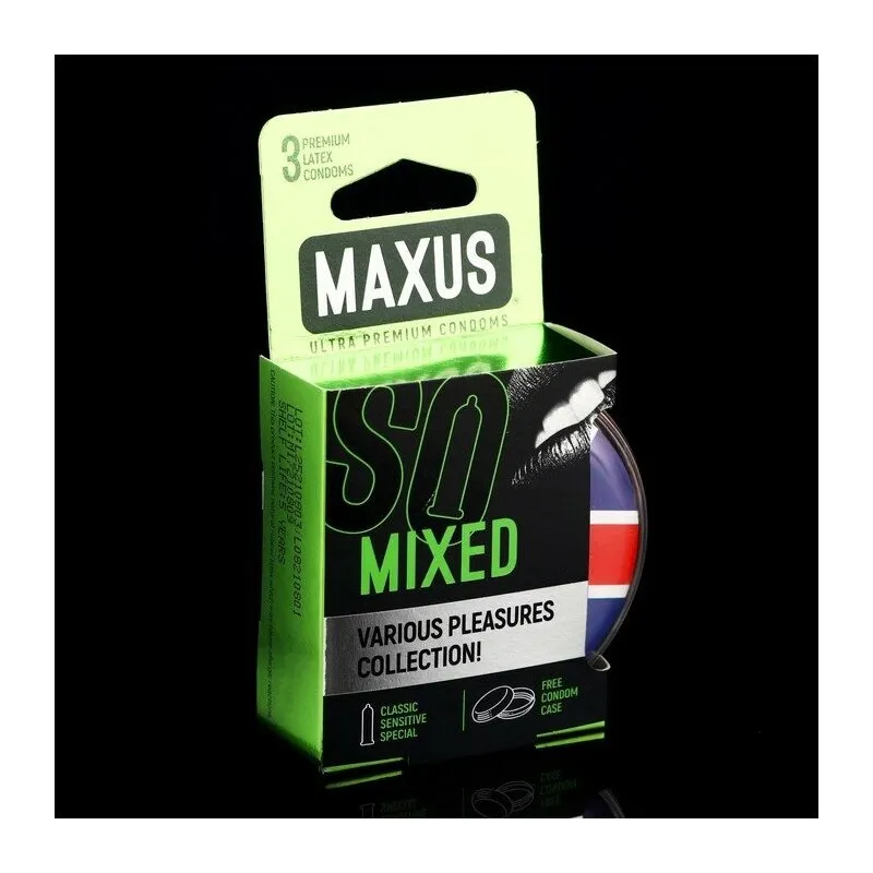 Презервативы Maxus Mixed, 3 шт.