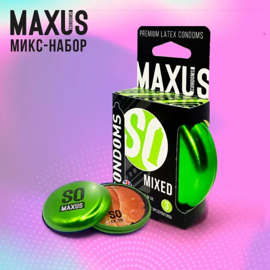 Презервативы Maxus Mixed, 3 шт.