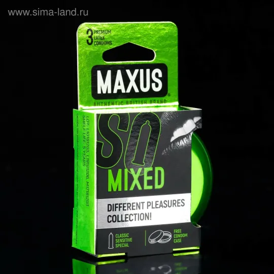 Презервативы Maxus Mixed, 3 шт.