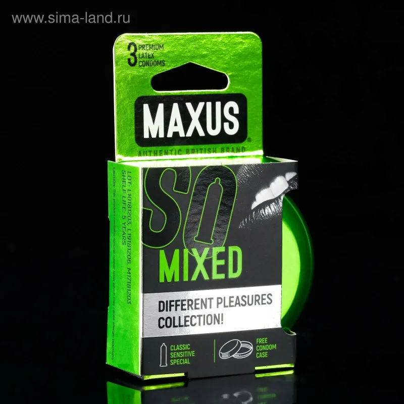 Презервативы Maxus Mixed, 3 шт.
