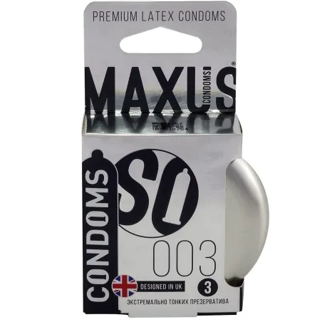 Экстремально тонкие презервативы в железном кейсе MAXUS Extreme Thin - 3 шт.